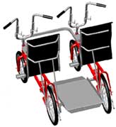 Quadribent side by side recumbent bikes