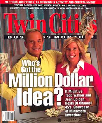 Twin Cities Business Monthly Magazine March 2004 Todd Walker and Jean Golden on cover